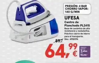 Worten Centro de planchado ufesa oferta