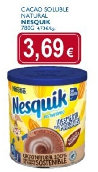 Nesquik Cacao Soluble Natural 780g