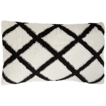 Action Cojín de forro polar con rombos oferta