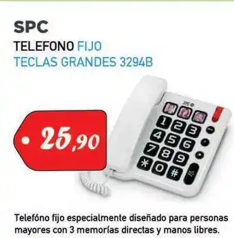Microsshop Spc Telefono Fijo Teclas Grandes 3294b oferta