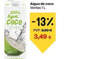 Aigua de coco Veritas 1 L