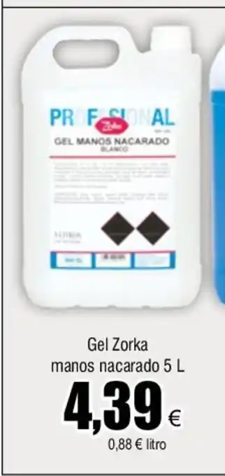 FROIZ Gel Zorka manos nacarado 5L oferta