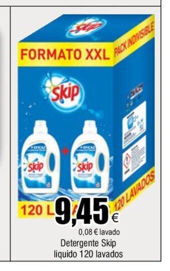 FROIZ Detergente skip liquido 120 lavados oferta