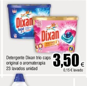 FROIZ Detergente dixan trio caps original o aromaterapia 23 lavados unidad oferta