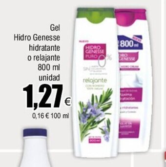 FROIZ Gel hidro genesse hidratante o relajante 800ml unidad oferta
