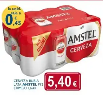 Supermercados La Despensa Amstel Cerveza Rubia Lata P12 330ml oferta