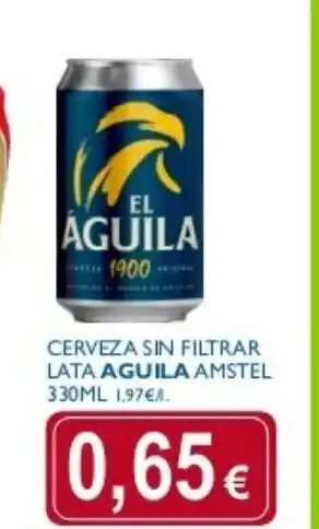 Supermercados La Despensa Aguila Cerveza Sin Filtrar Lata Amstel 330ml oferta