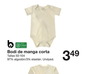 Zeeman Bodi de manga corta oferta