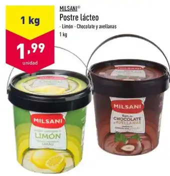 ALDI Milsani Postre Lácteo 1 kg oferta
