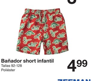 Zeeman Banador short infantil oferta