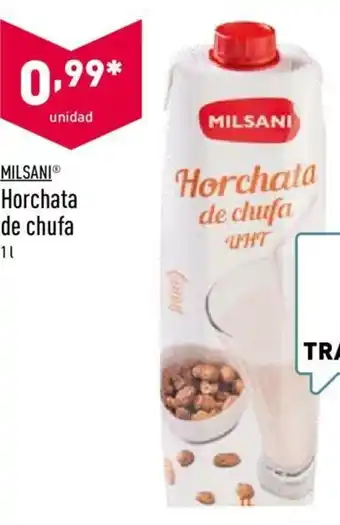 ALDI Milsani Horchata de chufa 1 L oferta
