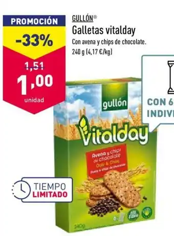 ALDI Gullón Galletas vitalday 240g oferta