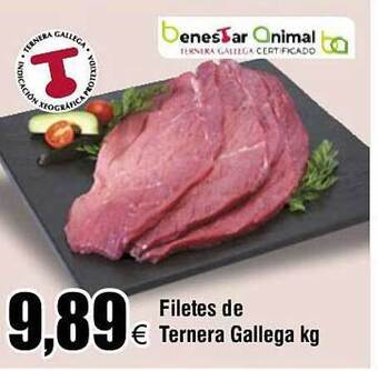 FROIZ Filetes de ternera gallega kg oferta
