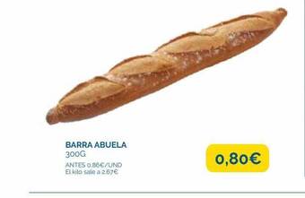 Supermercados La Despensa Barra abuela oferta