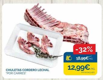 Cash Ecofamilia Chuletas cordero lechal oferta