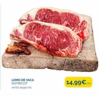 Cash Ecofamilia Lomo de vaca entrecot oferta