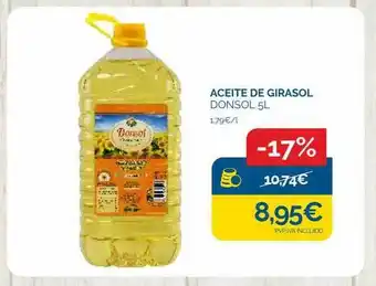 Cash Ecofamilia Aceite de girasol donsol oferta