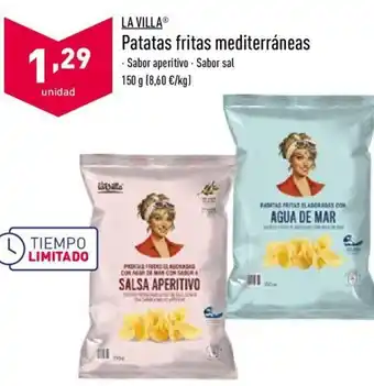 ALDI La Villa Patatas fritas mediterráneas 150g oferta