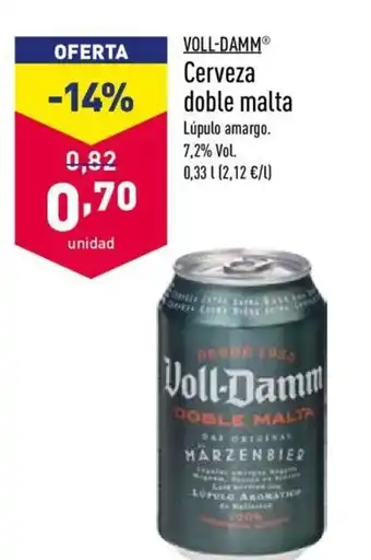 ALDI Voll-Damm Cerveza doble malta 0,33 L oferta
