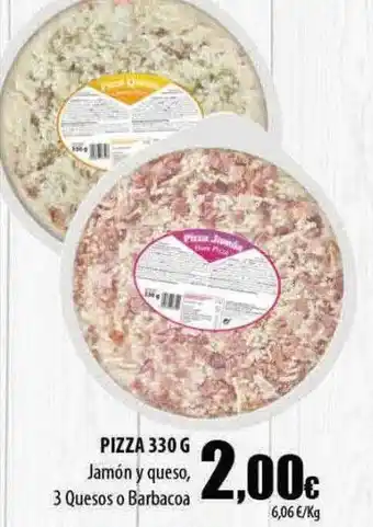SPAR Lanzarote Pizza jamón y queso 3 quesos o barbacoa oferta