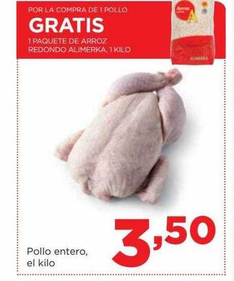 Alimerka Pollo entero el kilo oferta