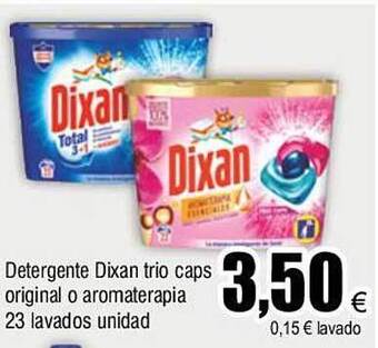 FROIZ Detergente dixan trio caps original o aromaterapia 23 lavados unidad oferta