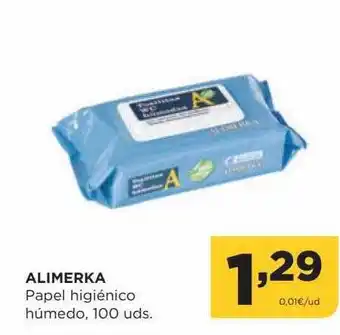 Alimerka Alimerka papel higiénico húmedo, 100 oferta