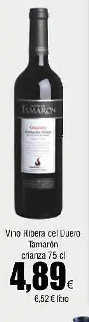 FROIZ Vino ribera del duero tamarón crianza oferta