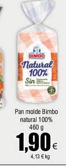 FROIZ Pan molde bimbo natural 100% oferta
