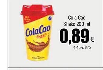 FROIZ Cola cao shake oferta