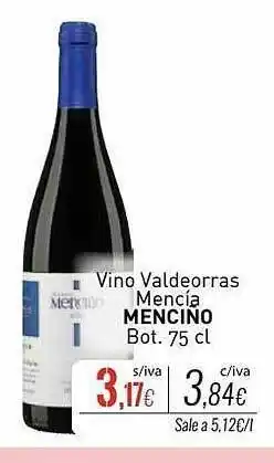 Cuevas Cash Vino valdeorras mencía mencino bot. oferta