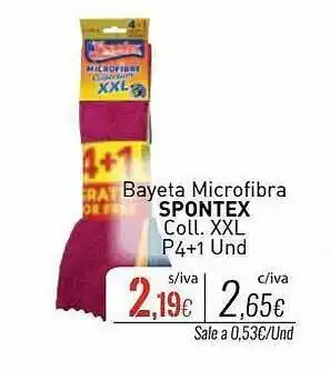 Cuevas Cash Bayeta microfibra spontex coll. xxl oferta