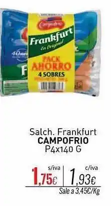 Cuevas Cash Salch. frankfurt campofrio oferta