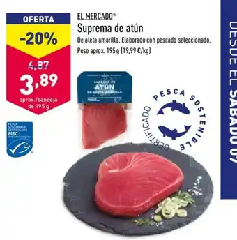 ALDI El Mercado Suprema de atún 195g oferta