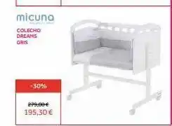 Prénatal Micuna colecho dreams gris -30% 299,00€ 195,30 € oferta