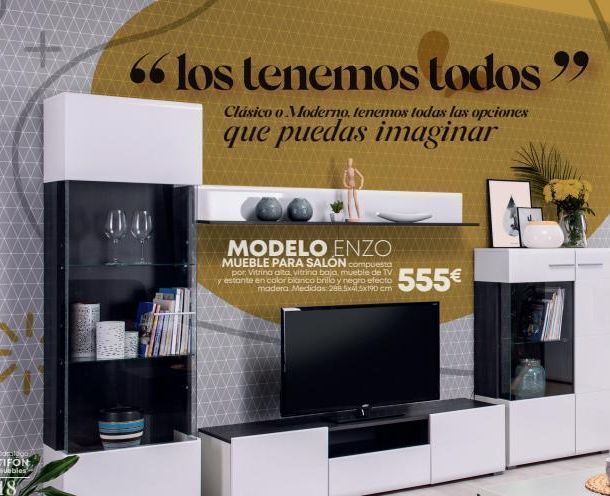 Tifón Hipermueble + 66 los tenemos todos " clásico o moderno, tenemos todas las opciones que puedas imaginar modelo enzo mueble para salon oferta