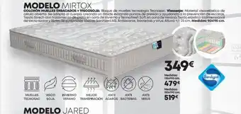 Tifón Hipermueble Anti muelles visco invierno mejor anti tecnosac soja verano transpiración ácaros bacterias modelo mirtox colchón muelles e oferta