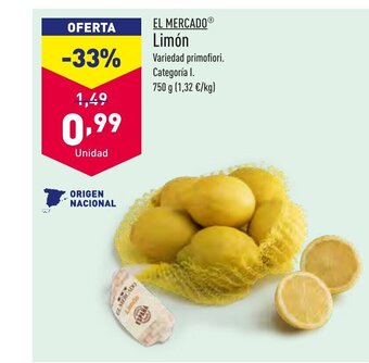 ALDI El Mercado Limón oferta