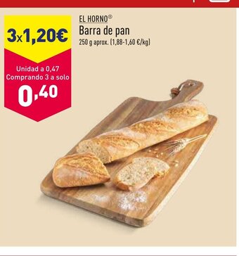 ALDI El Horno Barra de Pan oferta