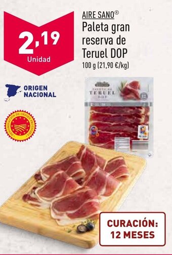 ALDI Aire Sano Paleta Gran Reserva de Teruel DOP oferta
