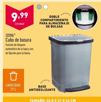 ALDI Toyma Cubo de Basura oferta