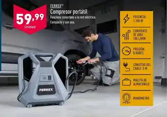 ALDI Ferrex Compressor Portátil oferta
