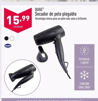 ALDI Quigg Secador de Pelo Plegable oferta