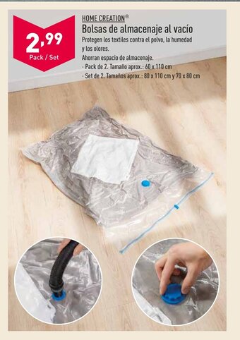 ALDI Home Creation Bolsas de Almacenaje al Vacio oferta