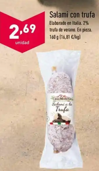 ALDI Salami con trufa 160g oferta