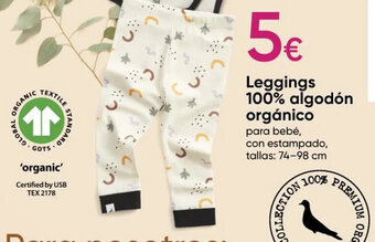 Pepco Leggings 100% Algodón Orgánico oferta