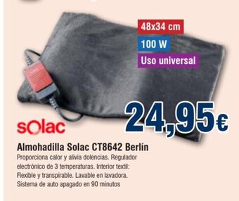 FROIZ Almohadilla Solac CT8642 Berlín oferta