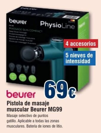 FROIZ Pistola De Masaje Muscular Beurer MG99 oferta