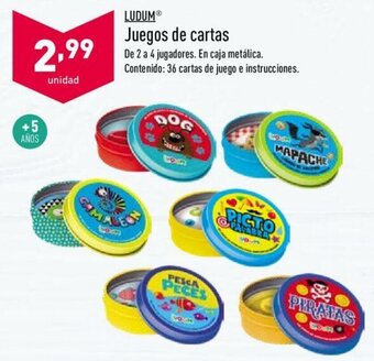 ALDI Ludum Juegos de cartas oferta