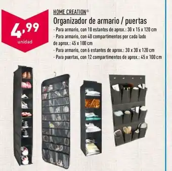 ALDI Home Creation Organizador de armario / puertas oferta